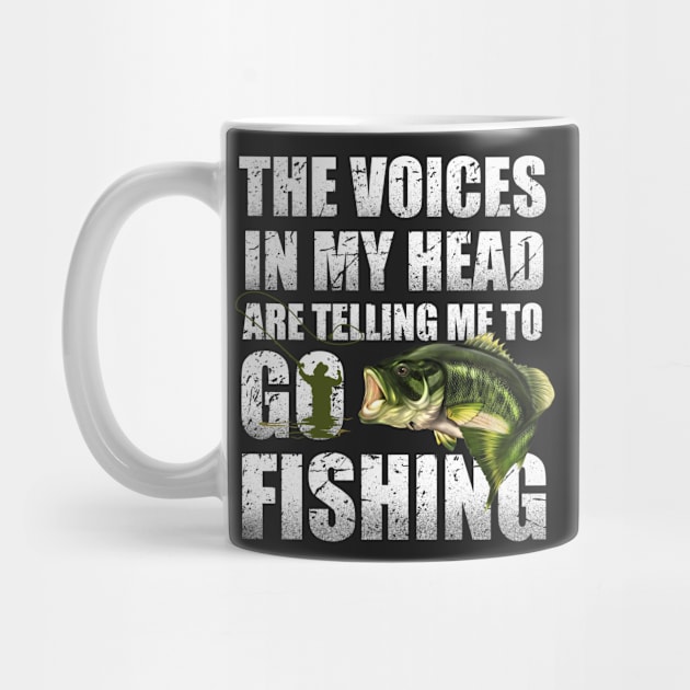 The Voices In My Head Are Telling Me To Go Fishing by vamstudio